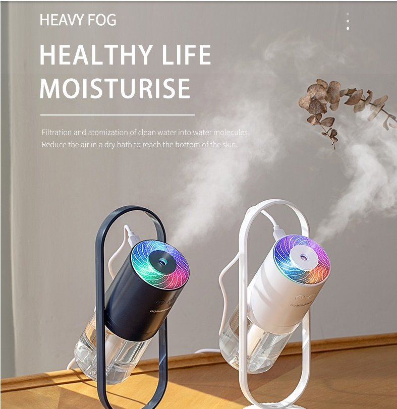 Magic Shadow USB Air Humidifier For Home With Projection Night Lights Ultrasonic Car Mist Maker Mini Office Air Purifier - Image 10